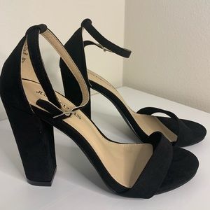 Black Strap Heels